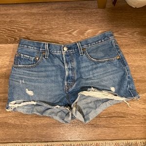 Levi’s 501 denim shorts.